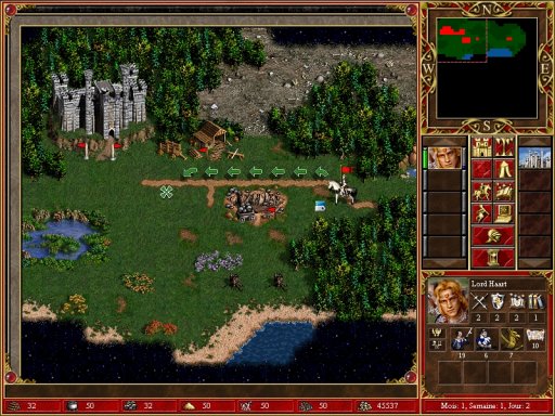 La carte aventure de Heroes III